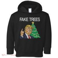 Fake Trees News Ugly Christmas Toddler Hoodie thumb 0