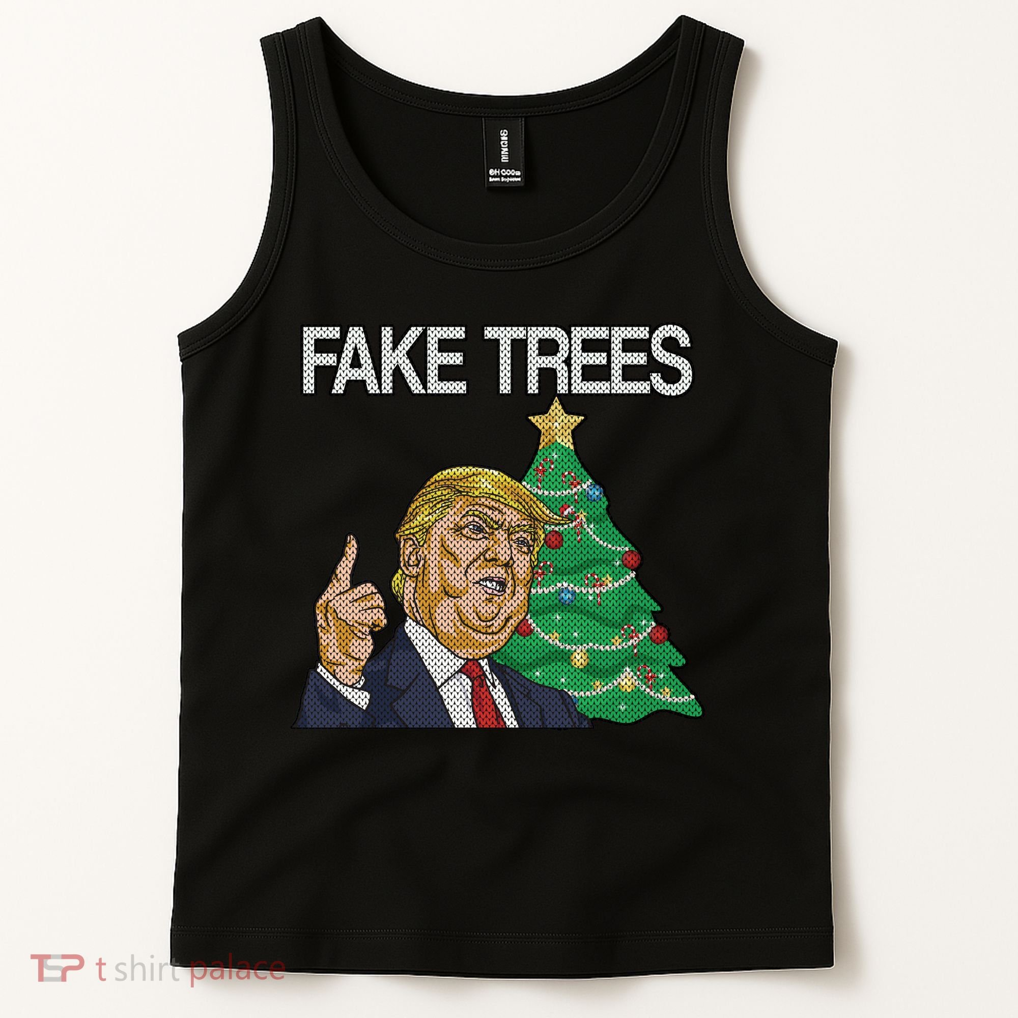 Fake Trees News Ugly Christmas Tank Top