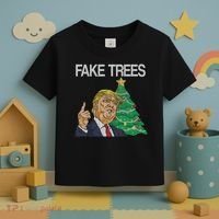 Fake Trees News Ugly Christmas Toddler T-Shirt thumb 3