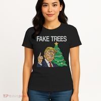 Fake Trees News Ugly Christmas Women's T-Shirt thumb 4