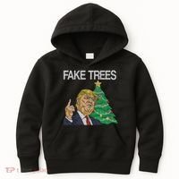 Fake Trees News Ugly Christmas Kids Hoodie thumb 0