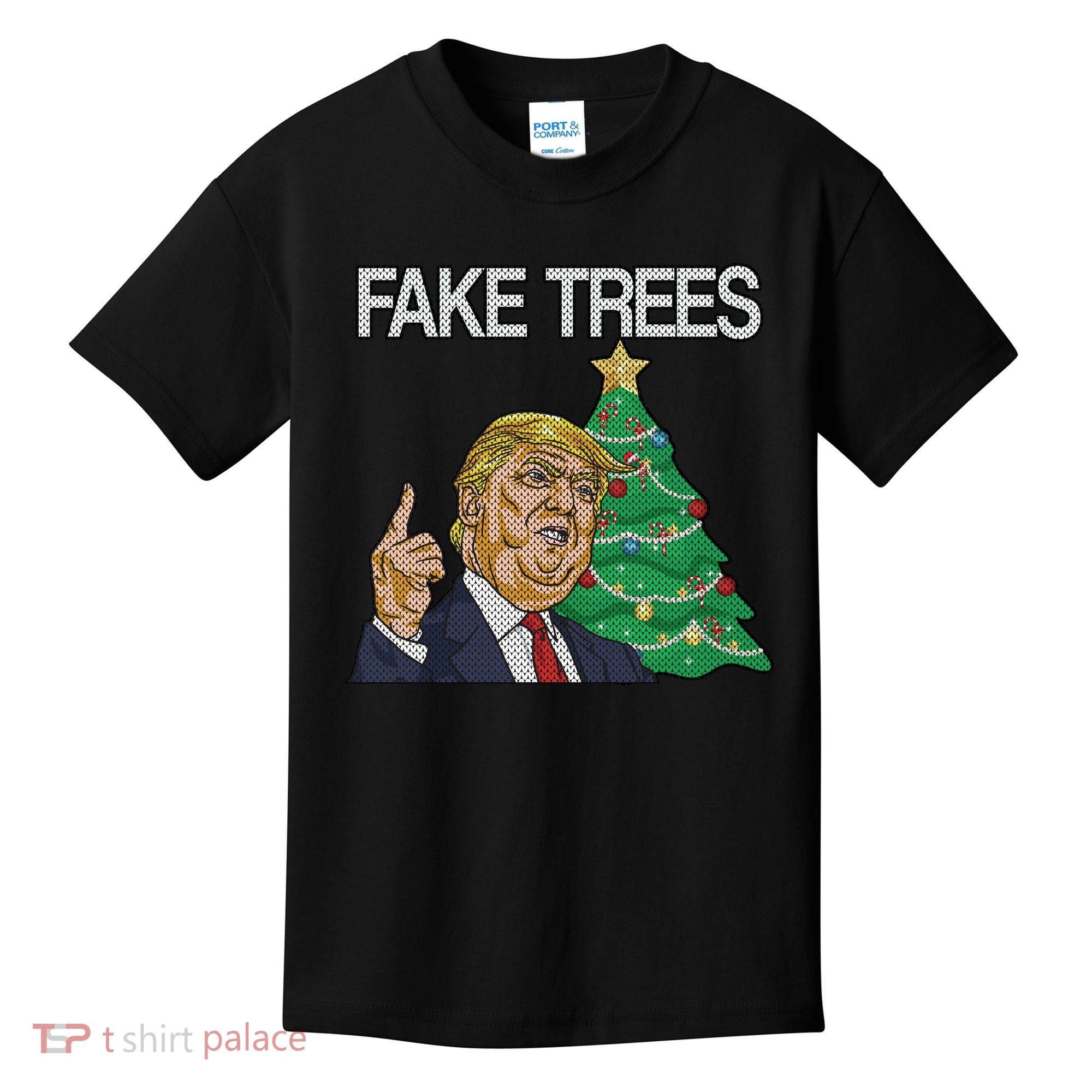 Fake Trees News Ugly Christmas Kids T-Shirt