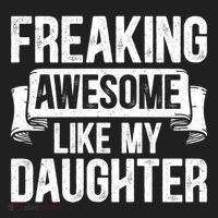 Freaking Awesome Like My Daughter Funny Gift Grandpa Dad Joke Funny Gift Beanie thumb 2