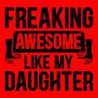 Freaking Awesome Like My Daughter Funny Gift Grandpa Dad Joke Funny Gift Santa Hat thumb 1