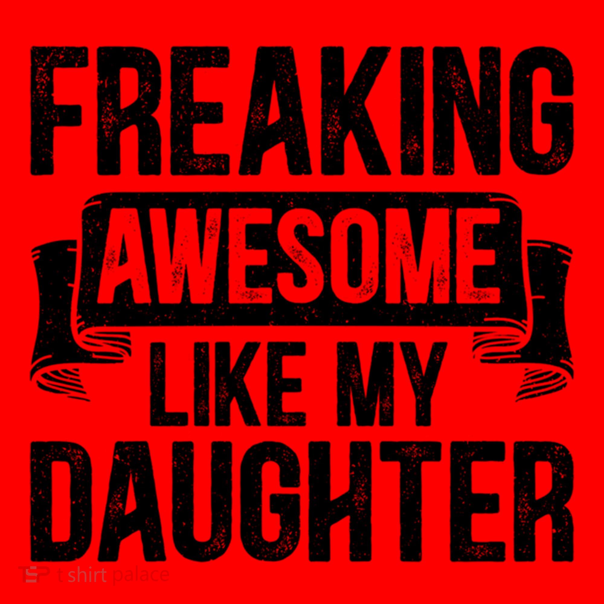 Freaking Awesome Like My Daughter Funny Gift Grandpa Dad Joke Funny Gift Santa Hat