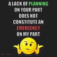 Funny A Lack Of Planning On Your Part Does Not Constitute Women's Sweatshirt thumb 2