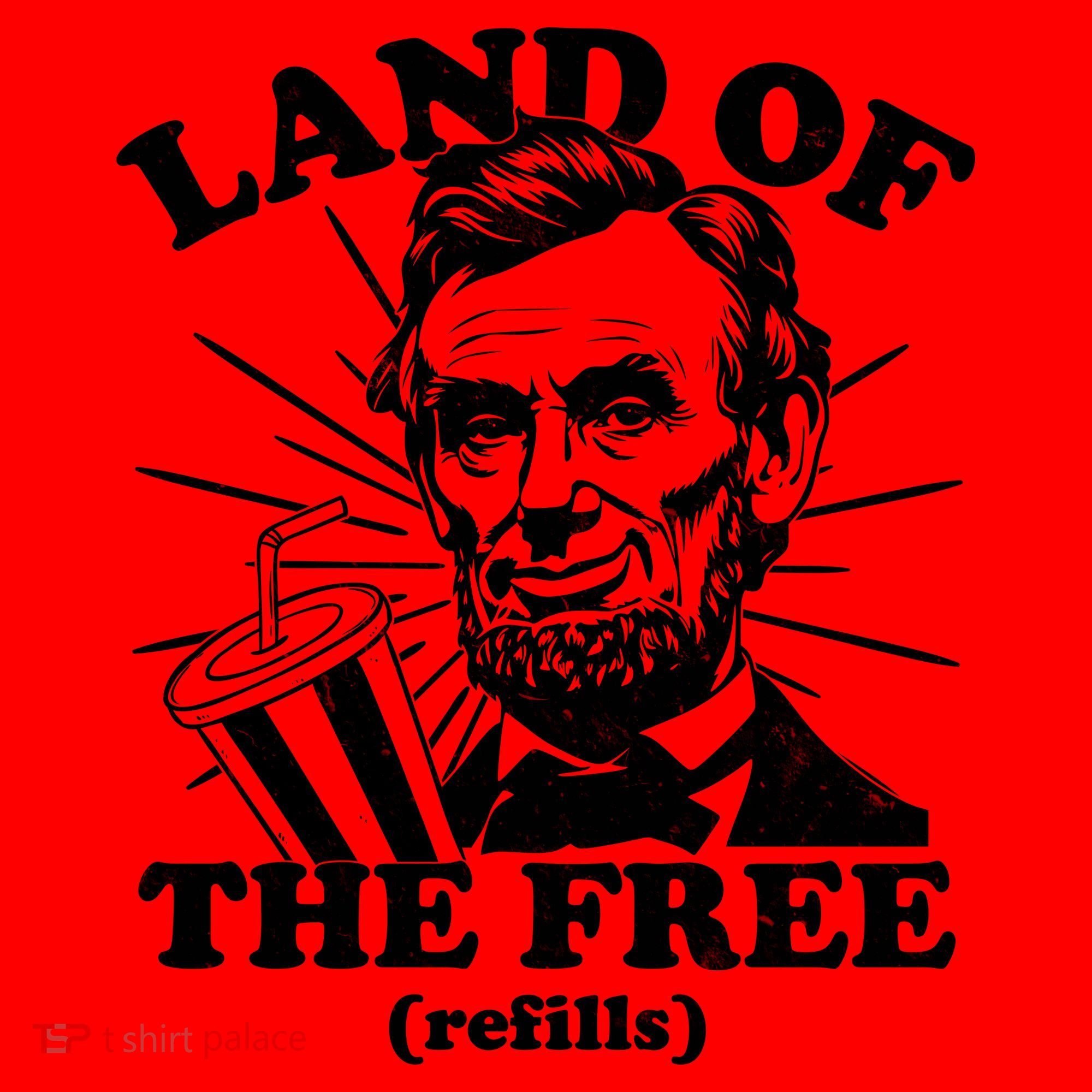 Funny Abe Lincoln Land Of The Free Refills Santa Hat