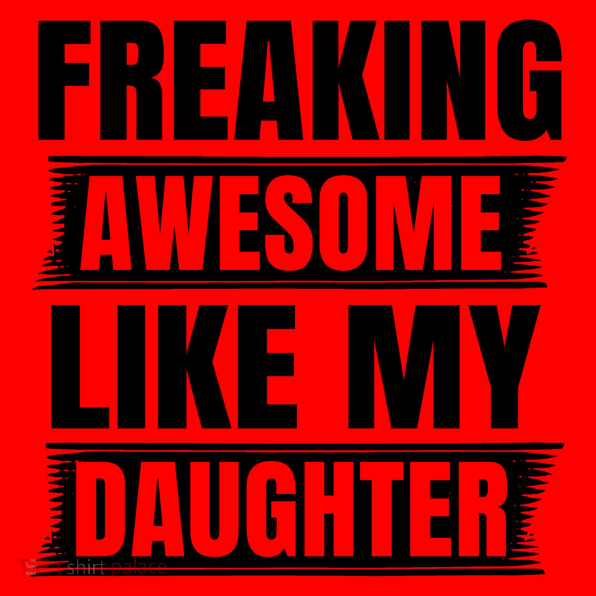 Freaking Awesome Like My Daughter Funny Fathers Day Dad Cool Gift Santa Hat
