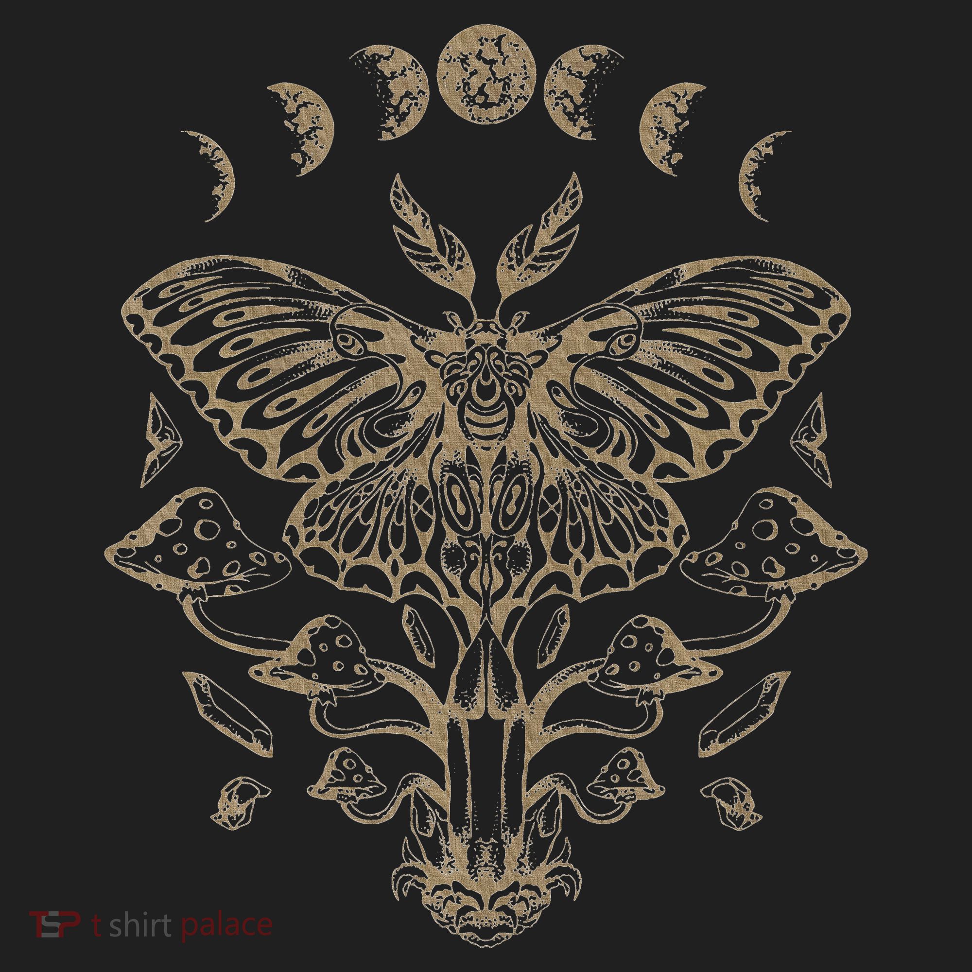 Fairycore Aesthetic Luna Moth Mushrooms Butterfly Grunge Women's Sweatshirt
