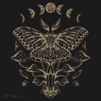 Fairycore Aesthetic Luna Moth Mushrooms Butterfly Grunge Mousepad thumb 1