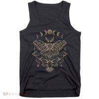 Fairycore Aesthetic Luna Moth Mushrooms Butterfly Grunge Tank Top thumb 0