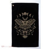 Fairycore Aesthetic Luna Moth Mushrooms Butterfly Grunge Golf Towel thumb 0