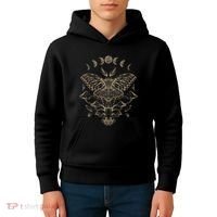 Fairycore Aesthetic Luna Moth Mushrooms Butterfly Grunge Kids Hoodie thumb 4