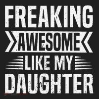 Freaking Awesome Like My Daughter Funny Fathers Mothers Day Women's Sweatshirt thumb 2