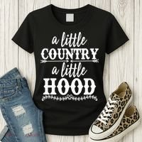 Funny A Little Country A Little Hood Women's T-Shirt thumb 3