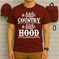 Funny A Little Country A Little Hood T-Shirt thumb 6