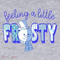 Feeling A Little Frosty Snowman Winter Women's Sweatshirt thumb 2