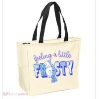 Feeling A Little Frosty Snowman Winter Tote Bag thumb 2