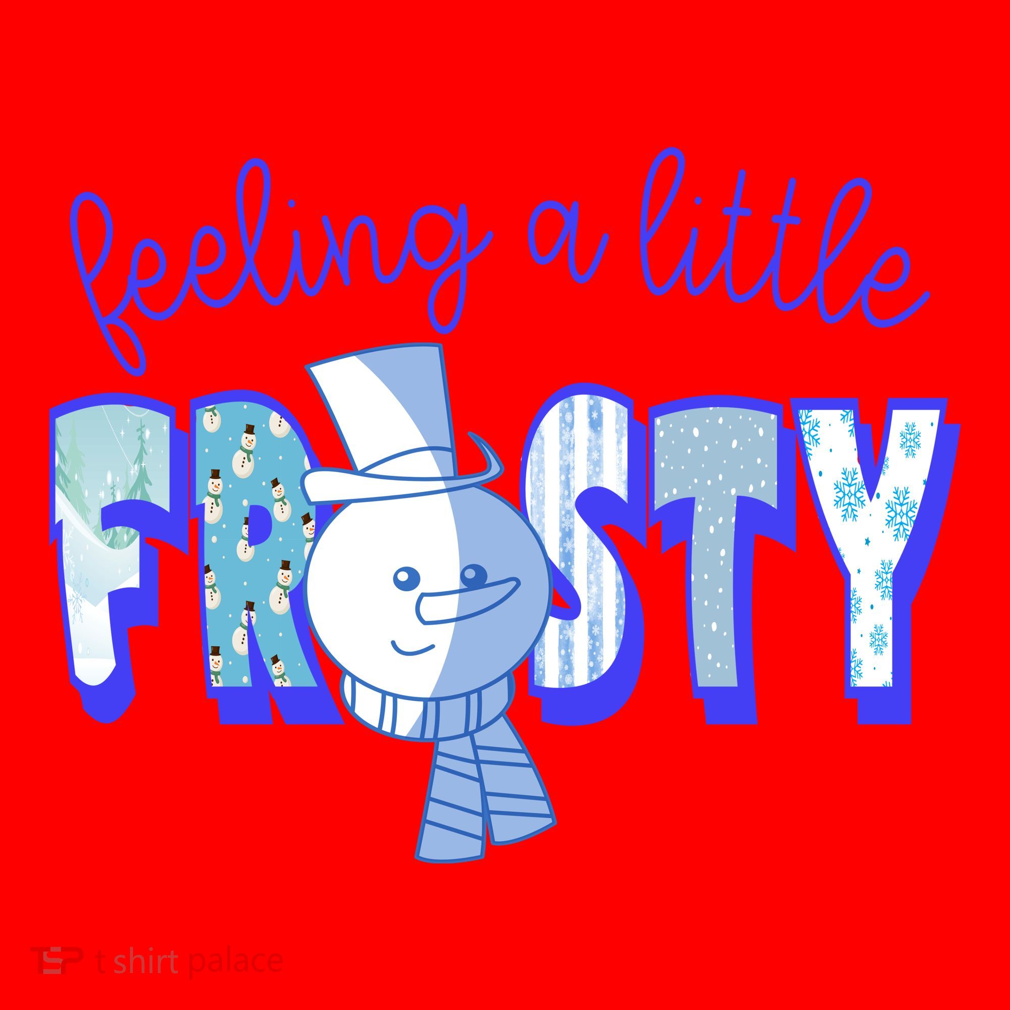 Feeling A Little Frosty Snowman Winter Santa Hat