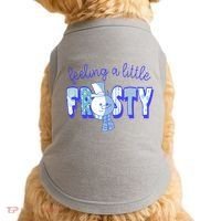 Feeling A Little Frosty Snowman Winter Doggie Tank thumb 0