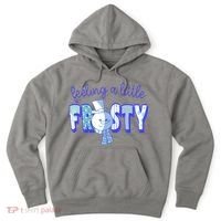 Feeling A Little Frosty Snowman Winter Hoodie thumb 0