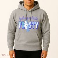 Feeling A Little Frosty Snowman Winter Hoodie thumb 2