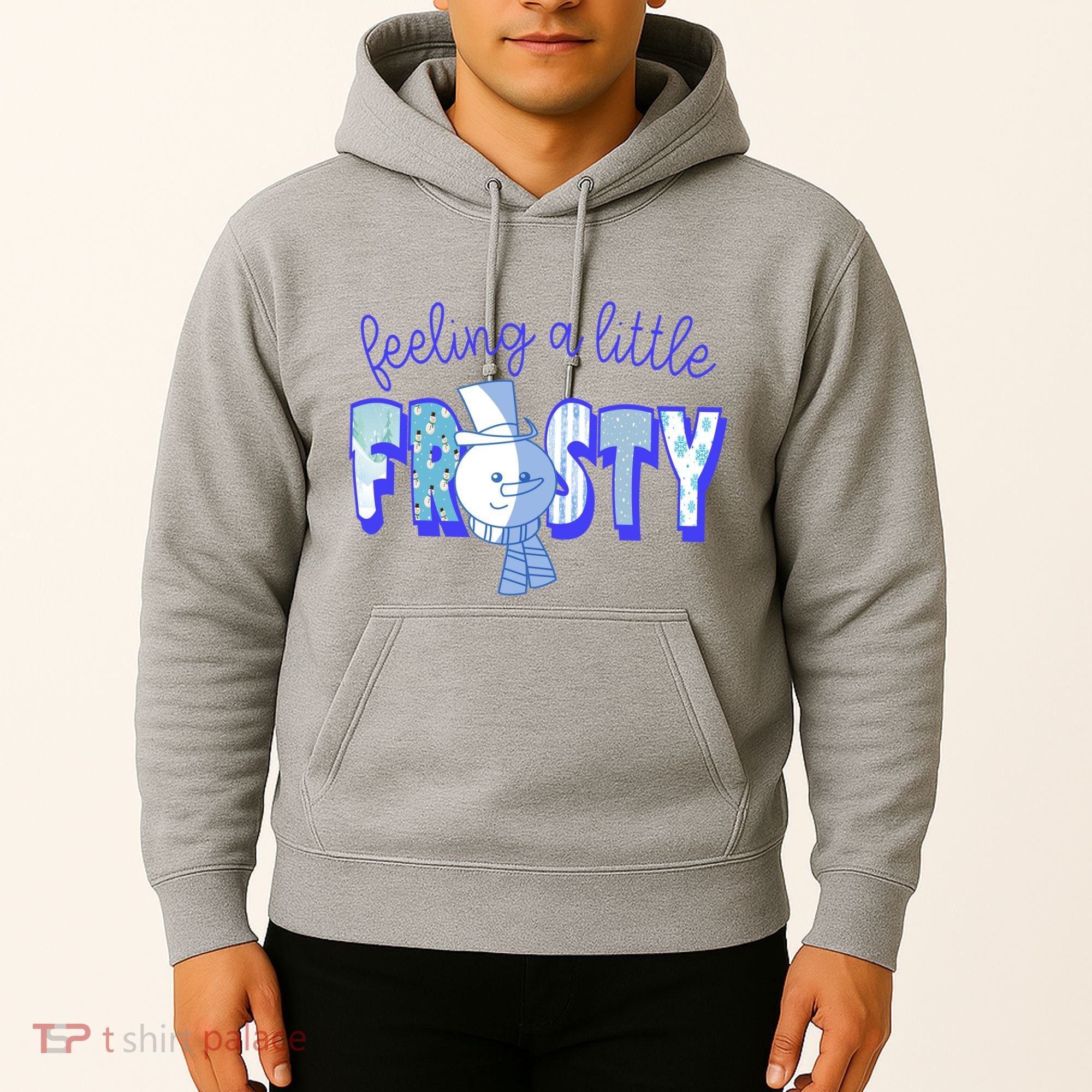 Feeling A Little Frosty Snowman Winter Hoodie