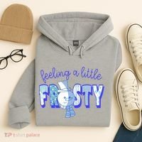 Feeling A Little Frosty Snowman Winter Hoodie thumb 4