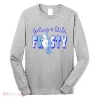 Feeling A Little Frosty Snowman Winter Long Sleeve Shirt thumb 0