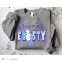 Feeling A Little Frosty Snowman Winter Sweatshirt thumb 2
