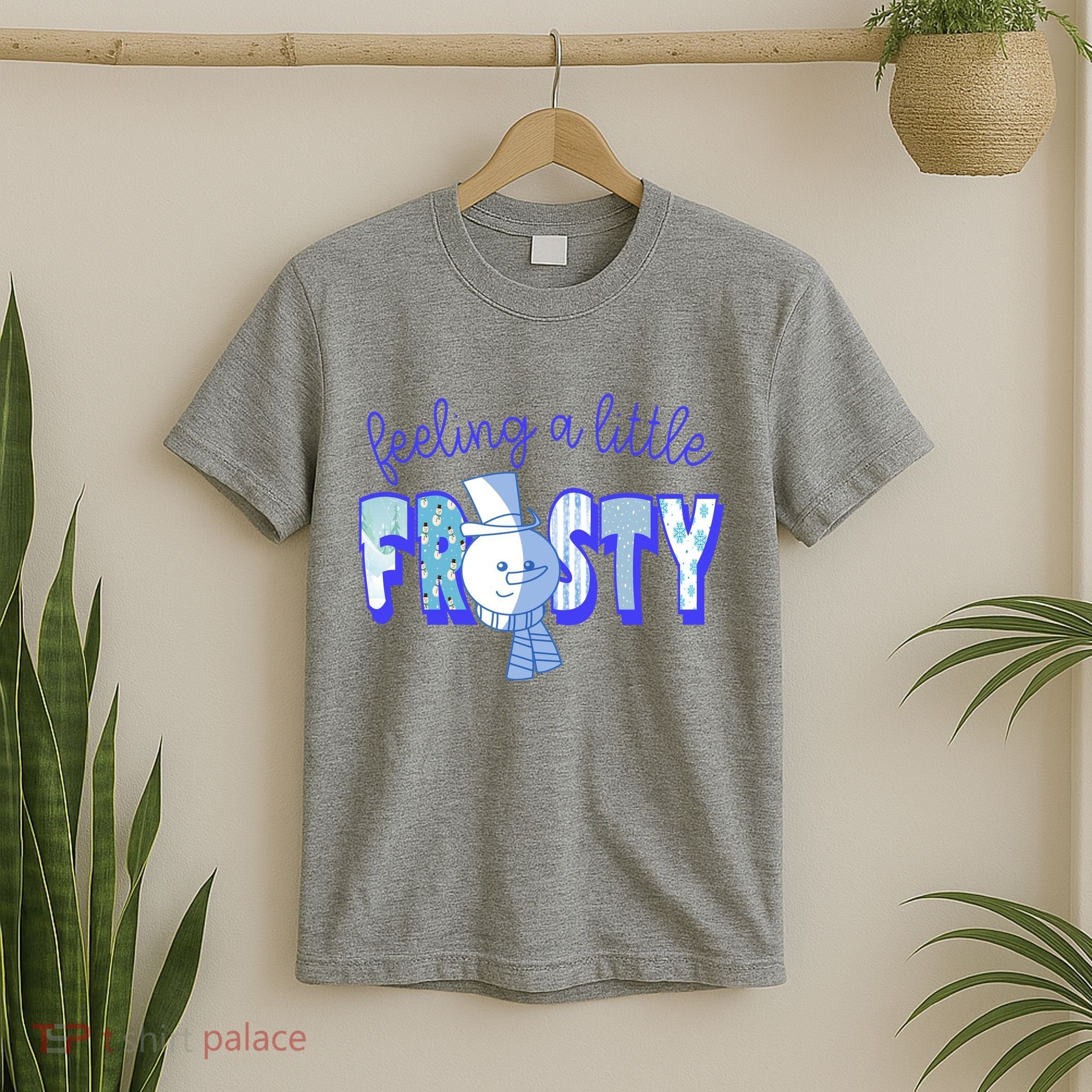 Feeling A Little Frosty Snowman Winter T-Shirt