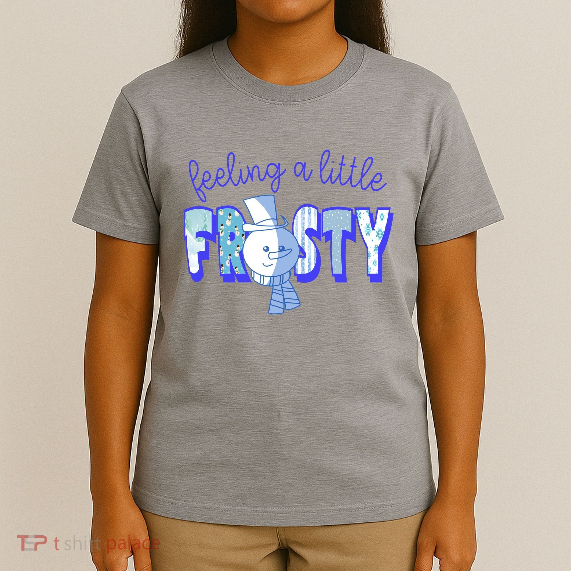 Feeling A Little Frosty Snowman Winter T-Shirt