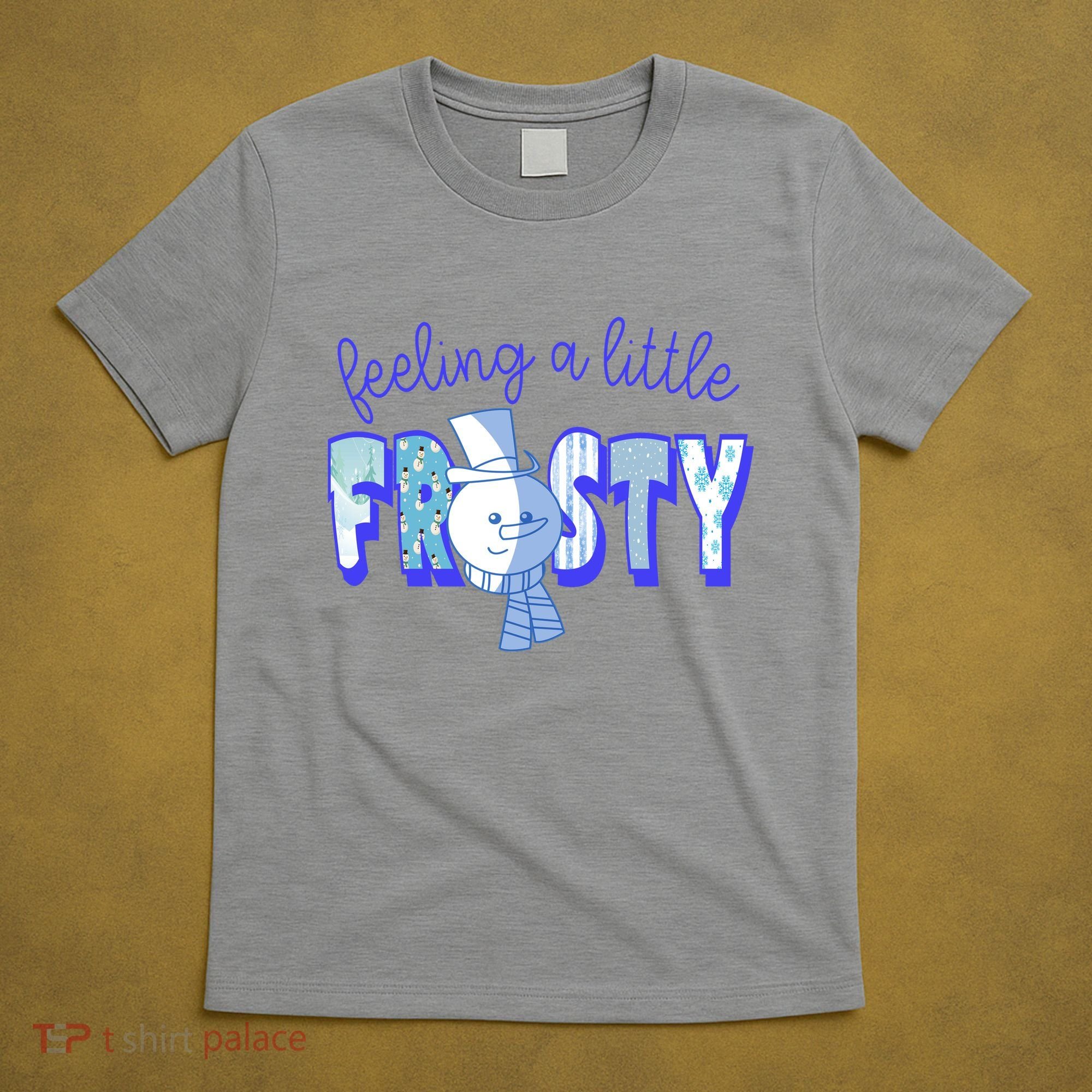 Feeling A Little Frosty Snowman Winter T-Shirt