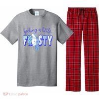 Feeling A Little Frosty Snowman Winter Pajama Set thumb 0