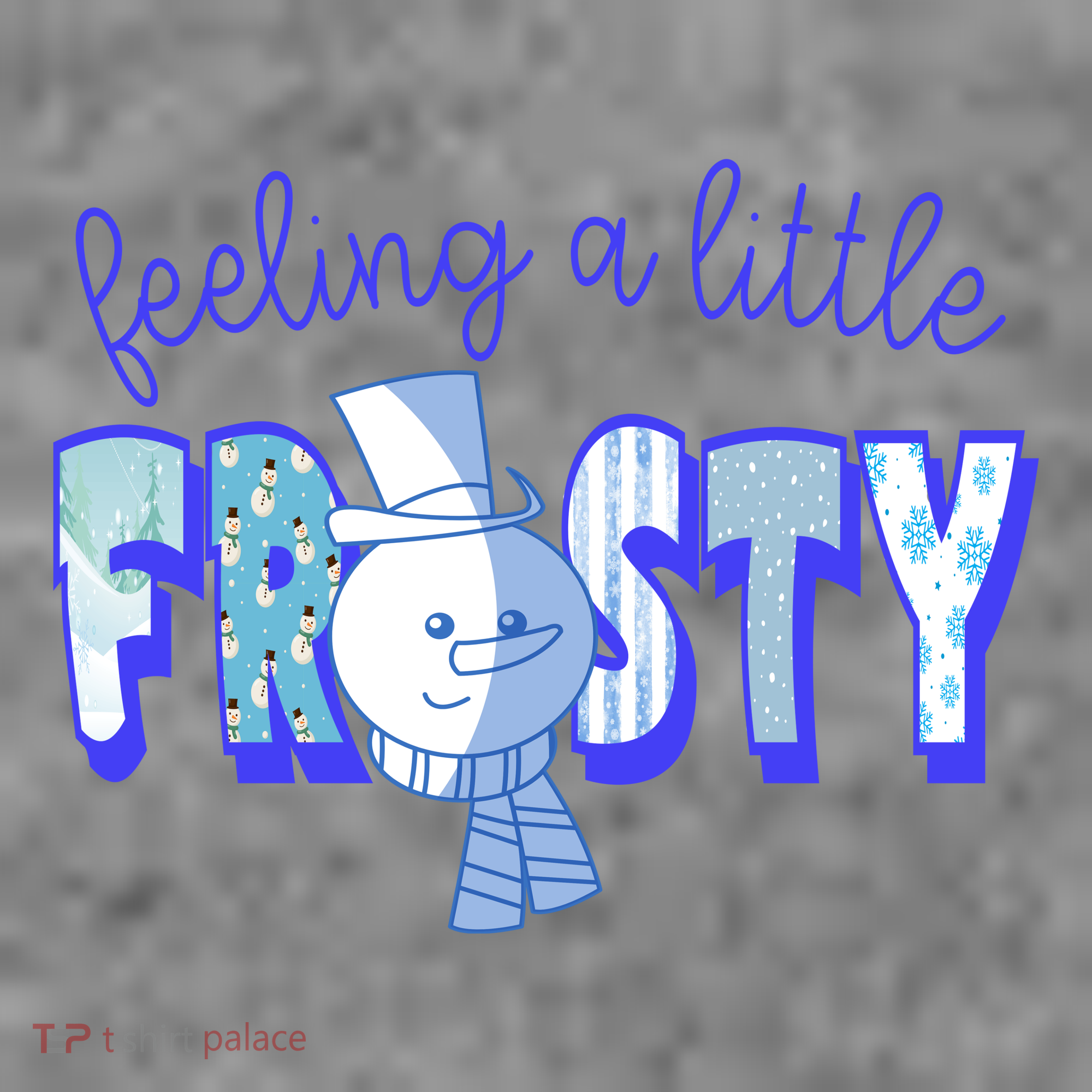 Feeling A Little Frosty Snowman Winter Women's Hoodie