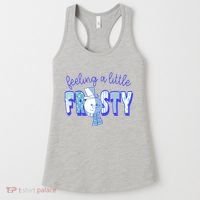 Feeling A Little Frosty Snowman Winter Women's Tank Top thumb 0