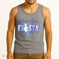 Feeling A Little Frosty Snowman Winter Tank Top thumb 3