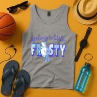 Feeling A Little Frosty Snowman Winter Tank Top thumb 4