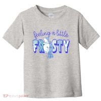 Feeling A Little Frosty Snowman Winter Toddler T-Shirt thumb 0