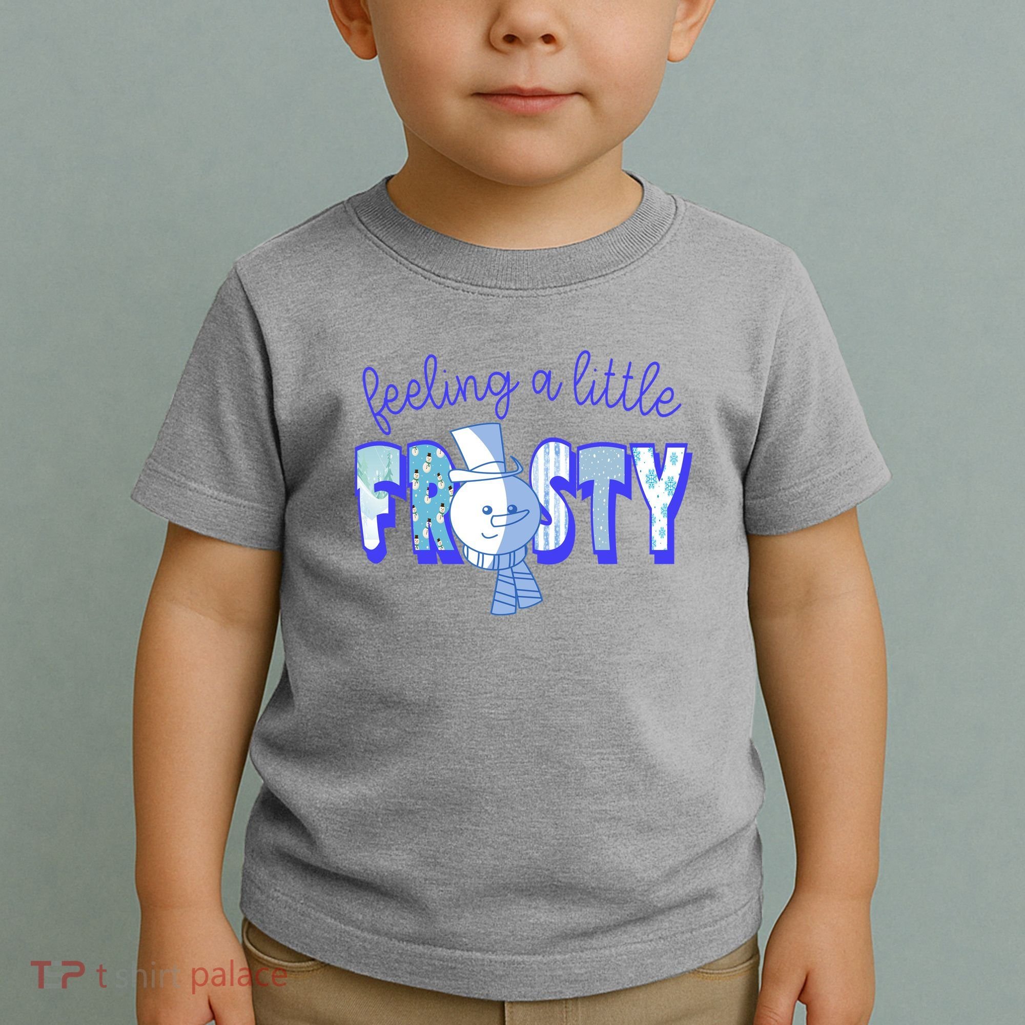 Feeling A Little Frosty Snowman Winter Toddler T-Shirt