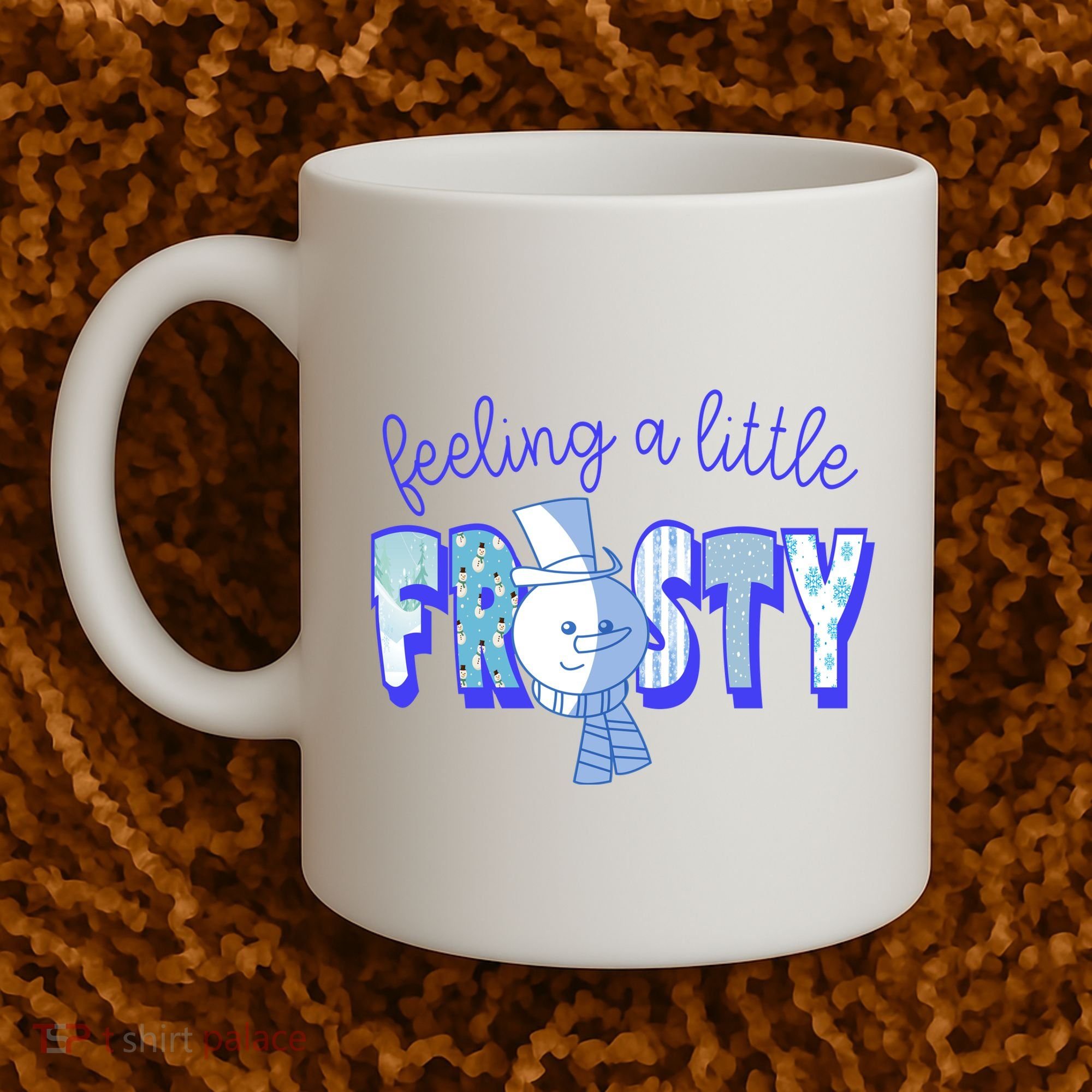 Feeling A Little Frosty Snowman Winter Coffee Mug
