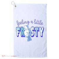 Feeling A Little Frosty Snowman Winter Golf Towel thumb 0