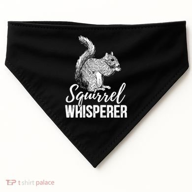 Forest Animal Lover Squirrel Whisperer Gift Idea Squirrel Cute Gift USA-Made Doggie Bandana