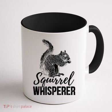 Forest Animal Lover Squirrel Whisperer Gift Idea Squirrel Cute Gift Coffee Mug back