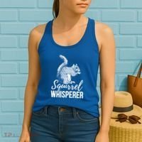 Forest Animal Lover Squirrel Whisperer Gift Idea Squirrel Cute Gift Women's Tank Top thumb 2