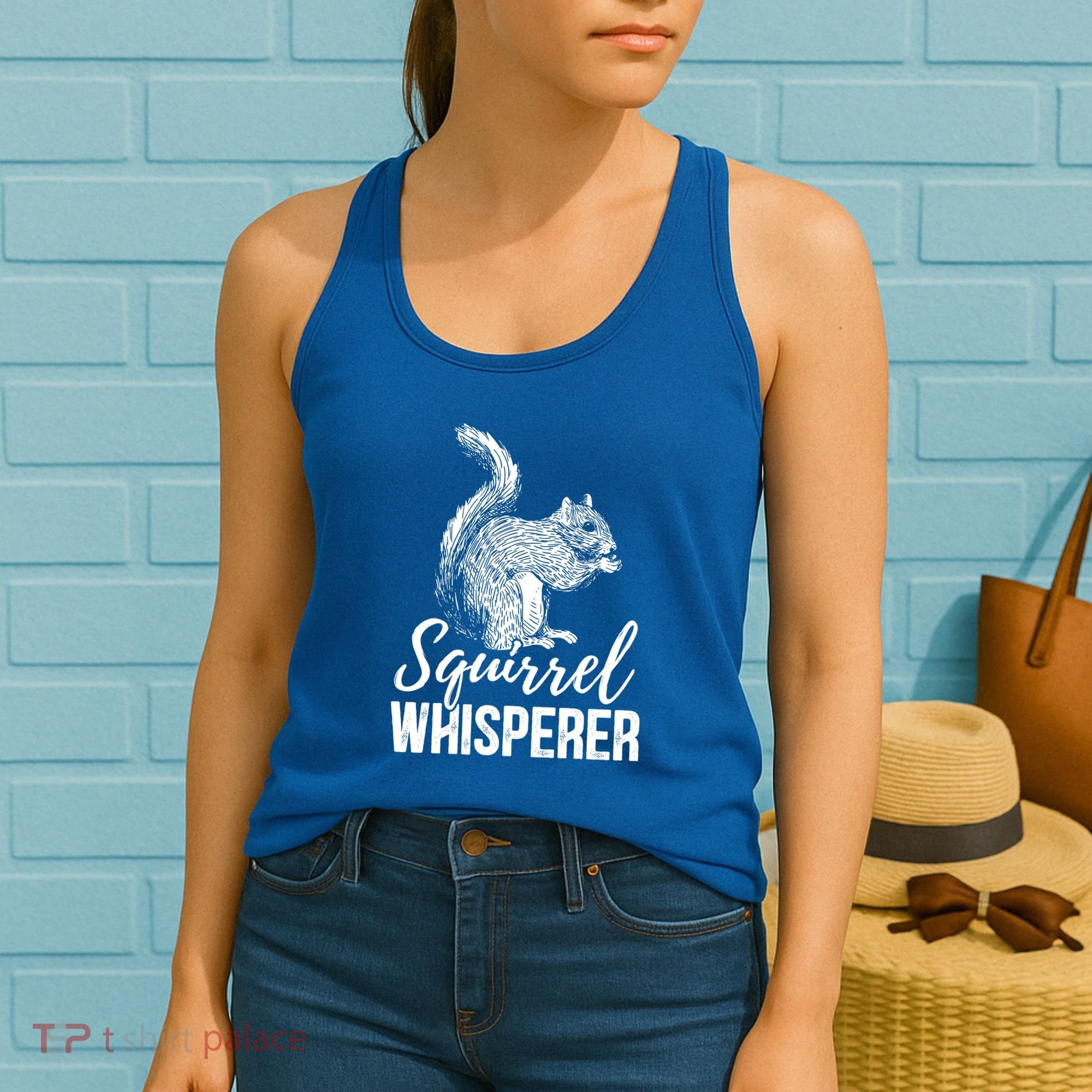 Forest Animal Lover Squirrel Whisperer Gift Idea Squirrel Cute Gift Women's Tank Top