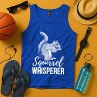 Forest Animal Lover Squirrel Whisperer Gift Idea Squirrel Cute Gift Tank Top thumb 4