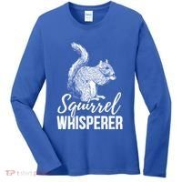 Forest Animal Lover Squirrel Whisperer Gift Idea Squirrel Cute Gift Women's Long Sleeve Shirt thumb 0