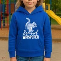 Forest Animal Lover Squirrel Whisperer Gift Idea Squirrel Cute Gift Kids Hoodie thumb 3