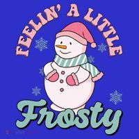 Feelin A Little Frosty Cute Snowman Holiday Apron thumb 3